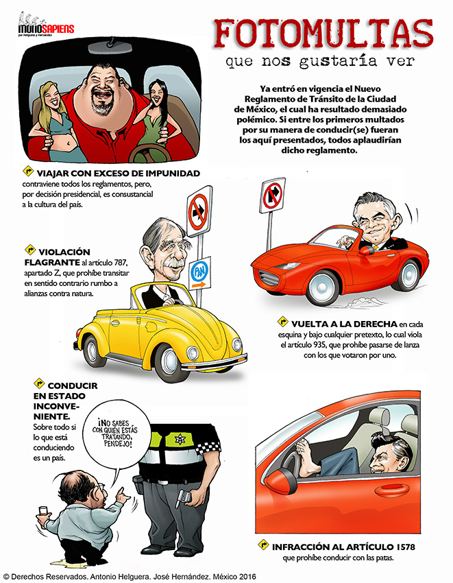 Fotomultas que nos gustaría ver. Domingo 10 de enero de 2016.